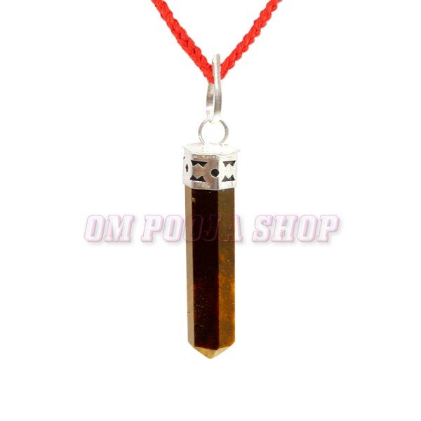 Tigers Eye Pencil Pendant